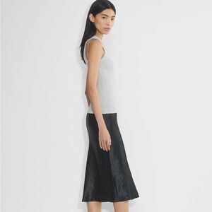 Babaton Slip Satin Midi Skirt